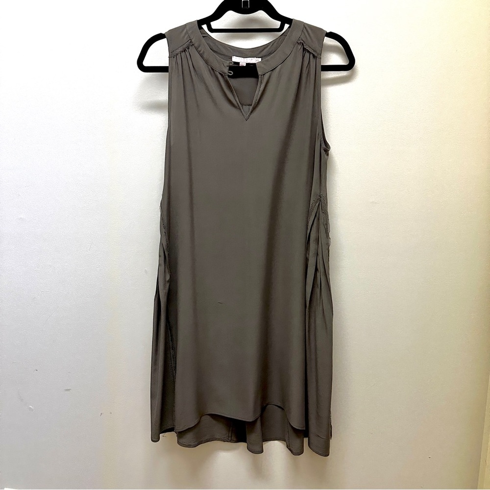 Calypso St. Barth Silk Fringe Trim Shift Dress, XS